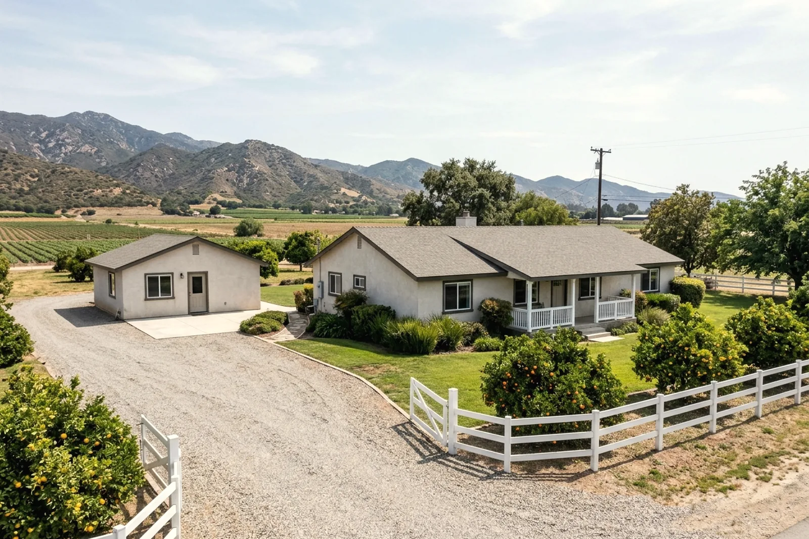 Ranch home on a larger lot with a detached ADU